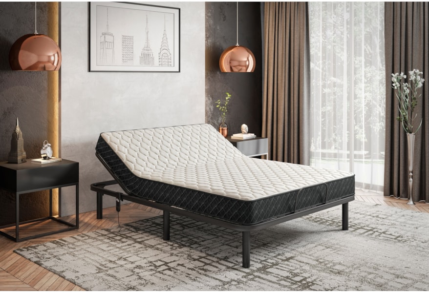 Bedtech Malibu 8 Queen 8 Innerspring Mattress And Adjustable Base Dream Home Interiors Mattress And Box Spring Sets