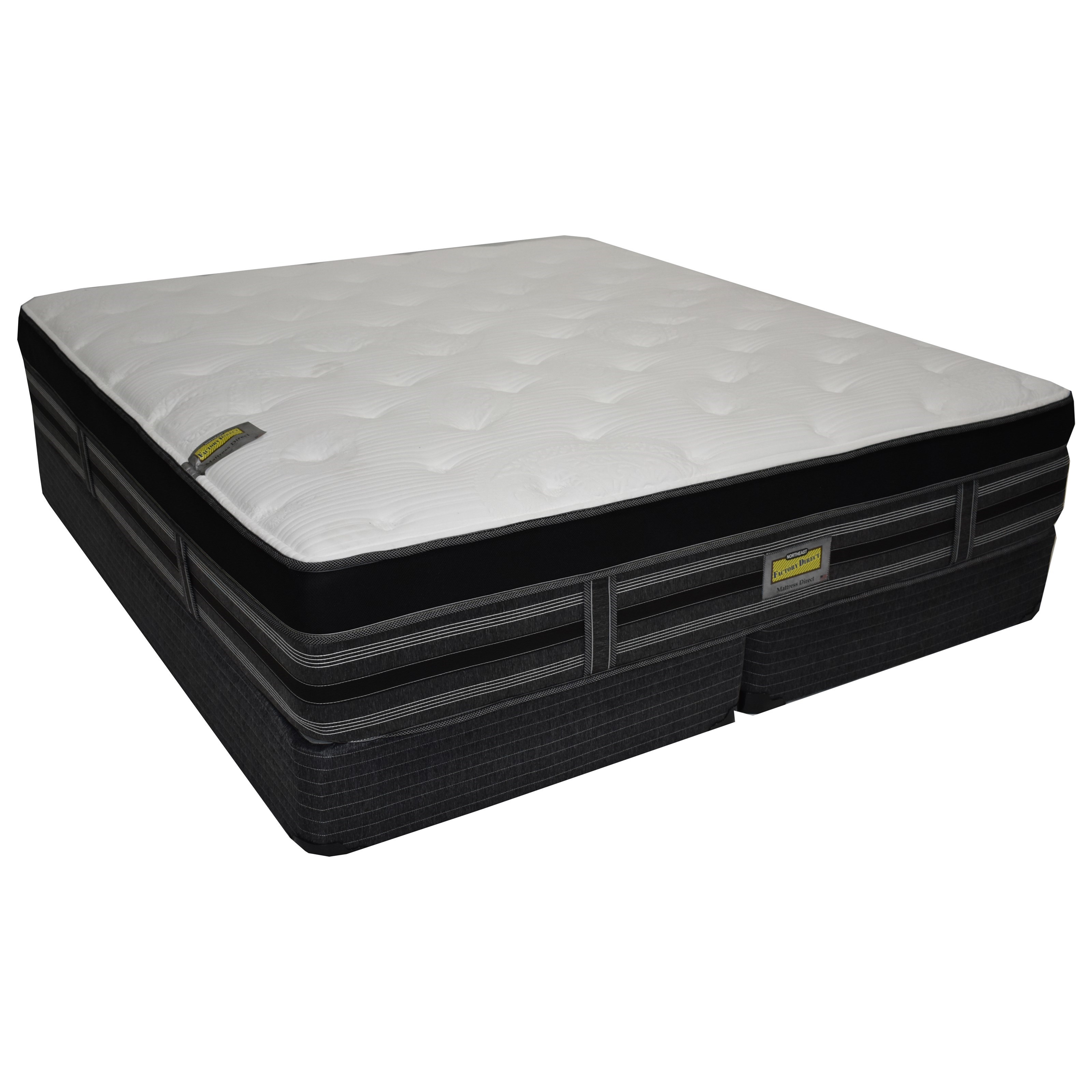 Mattress Direct Vail Plush Pt Concpt Q Fndtn Q Queen Plush Coil On