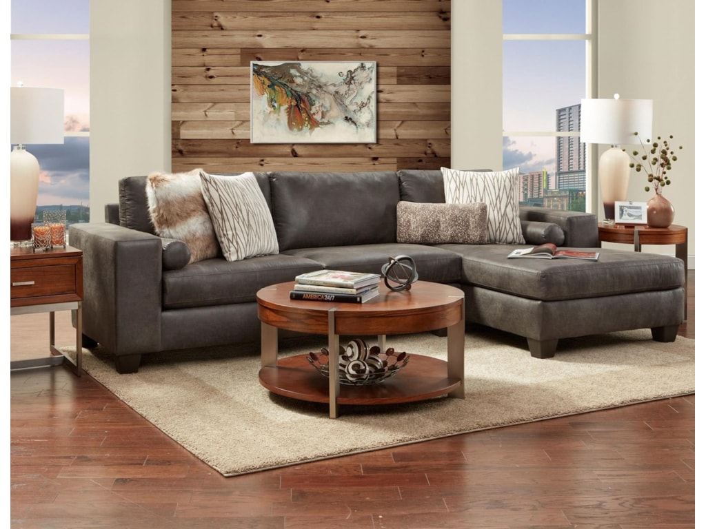 Huntington Grey Chaise Sectional Huntington Grey Chaise Sectional
