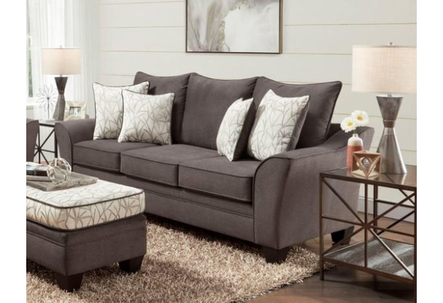 Behold Home Clayton Sofa with Accent Pillows | Royal ...