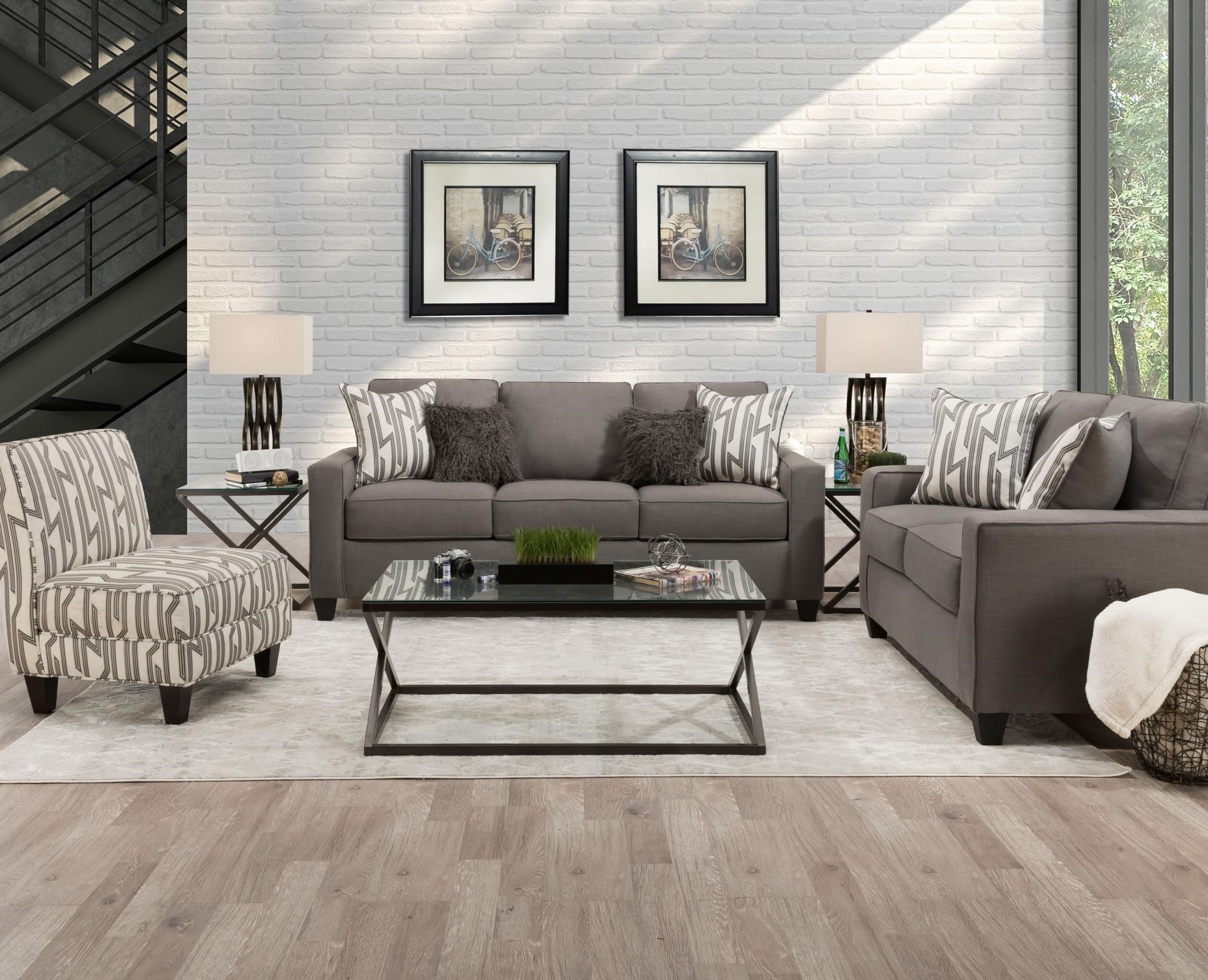 Behold Home Lynx Smoke Accent Chair Royal Furniture Upholstered Chairs