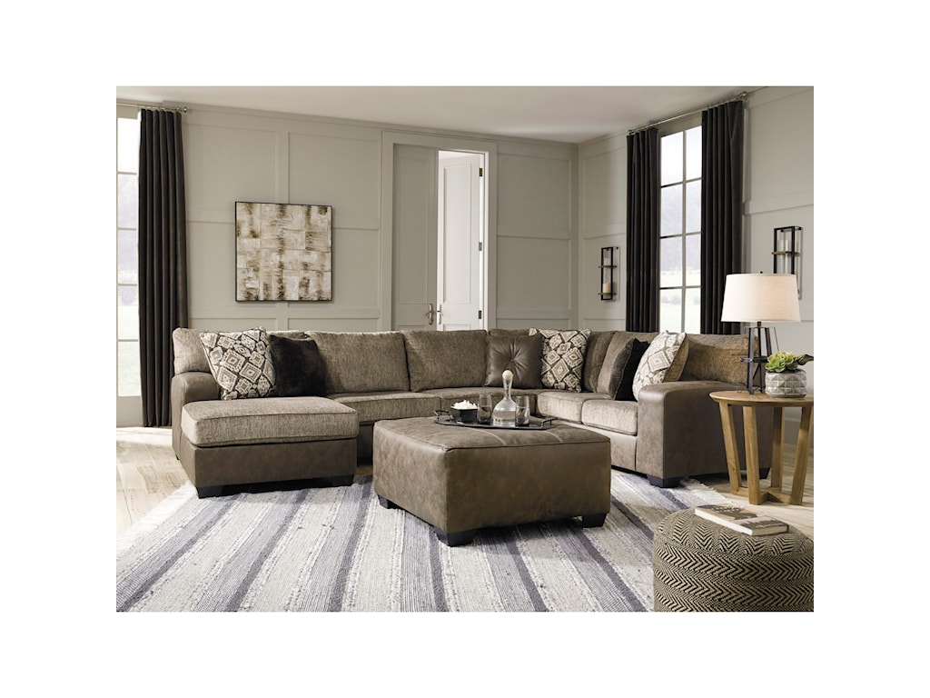 Benchcraft By Ashley Abalone Living Room Group Royal Furniture Stationary Living Room Groups