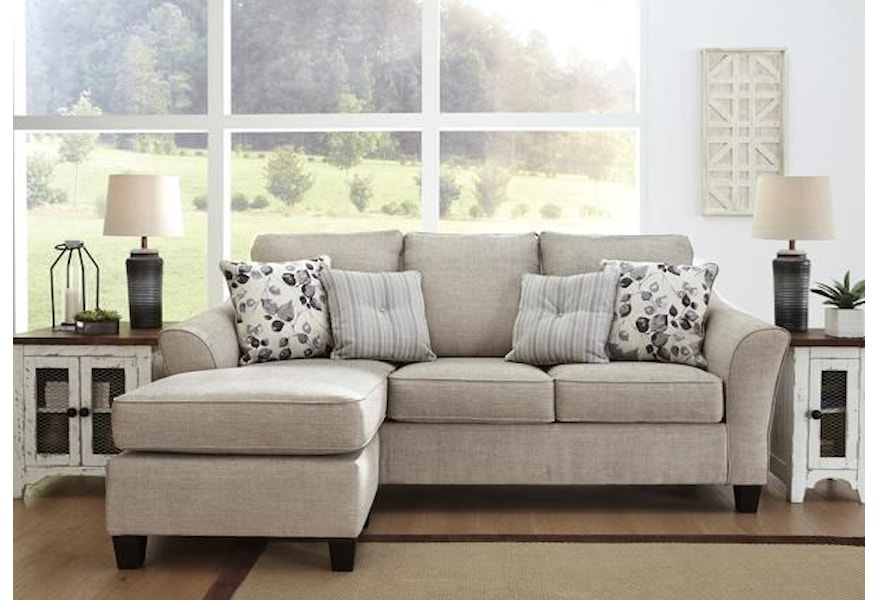 Benchcraft Abney Sofa Chaise With Flared Track Arms Darvin Benchcraft Abney Sofa Chaise With