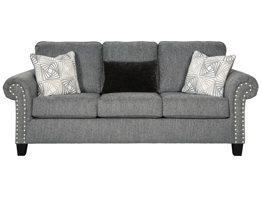 Agleno Contemporary Sofa With Nailhead Trim By Benchcraft At Sam Levitz Furniture Agleno Contemporary Sofa With Nailhead Trim By Benchcraft At Sam Levitz Furniture