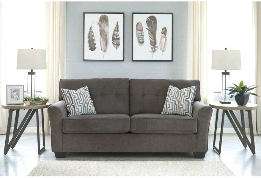 Benchcraft Alsen Contemporary Sofa With Tufted Back Houston S