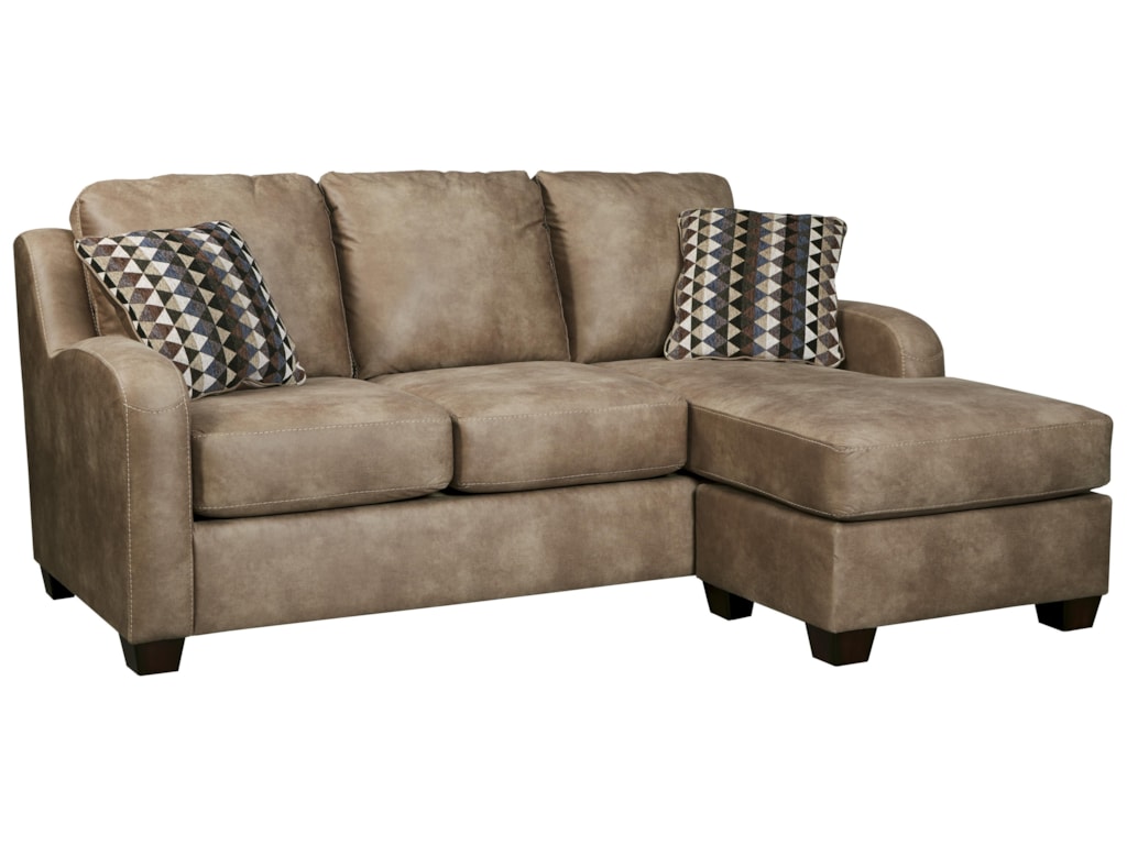 Benchcraft Alturo Contemporary Faux Leather Sofa Chaise - Dunk Benchcraft Alturo Contemporary Faux Leather Sofa Chaise - Dunk & Bright Furniture - Sofa - Benchcraft Alturo Contemporary Faux Leather Sofa Chaise - Dunk
