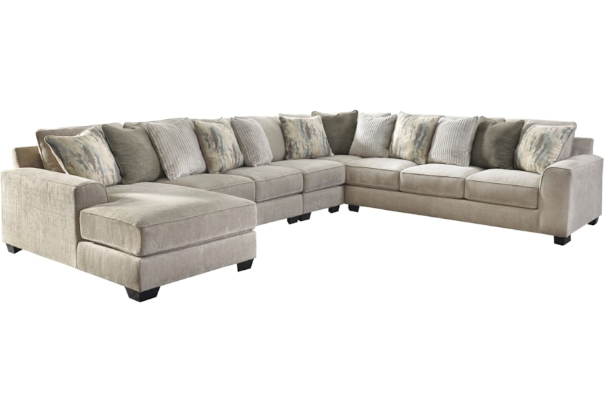 Craftmaster 751100 Five Piece Sectional With Laf Chaise Bullard Furniture Sectional Sofas