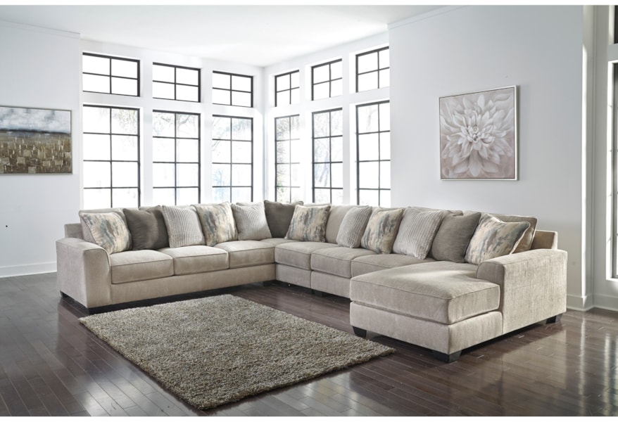 Ardsley 5 Piece Sectional With Right Chaise Ardsley 5 Piece Sectional With Right Chaise