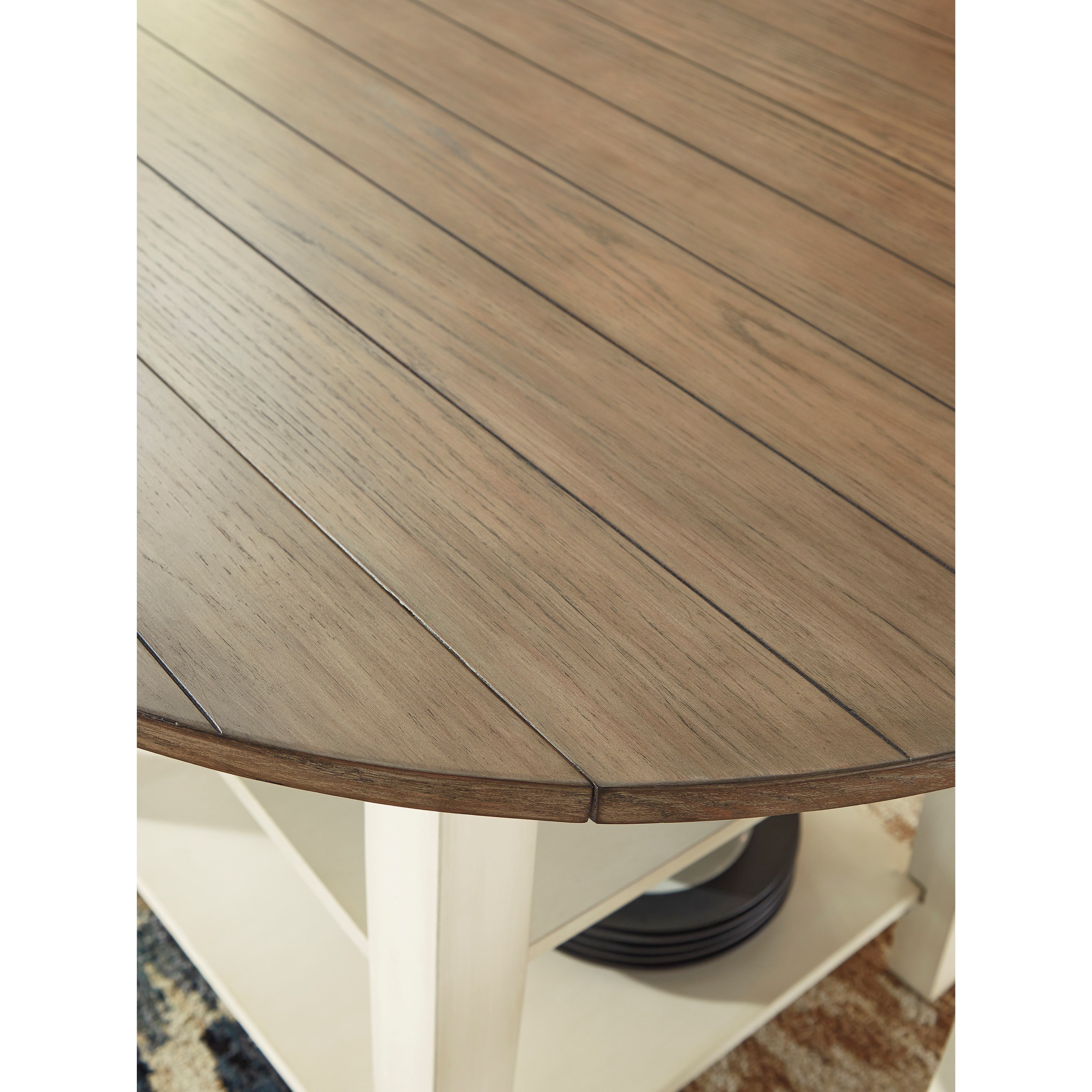 Benchcraft Bardilyn 5 Piece Two Tone Drop Leaf Table Set Sam