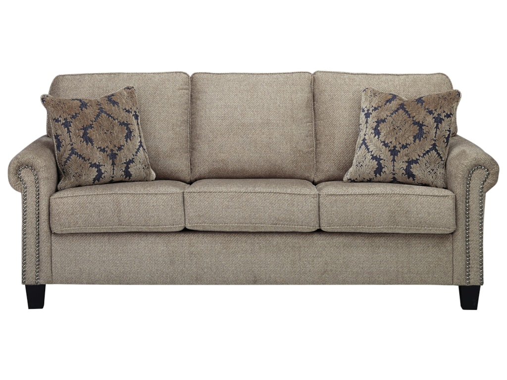 Basiley Transitional Sofa With Nailhead Trim By Benchcraft At Lindy S Furniture Company