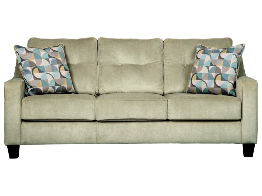 Benchcraft Bizzy Mid Century Style Queen Sofa Sleeper Miskelly Benchcraft Bizzyqueen Sofa Sleeper