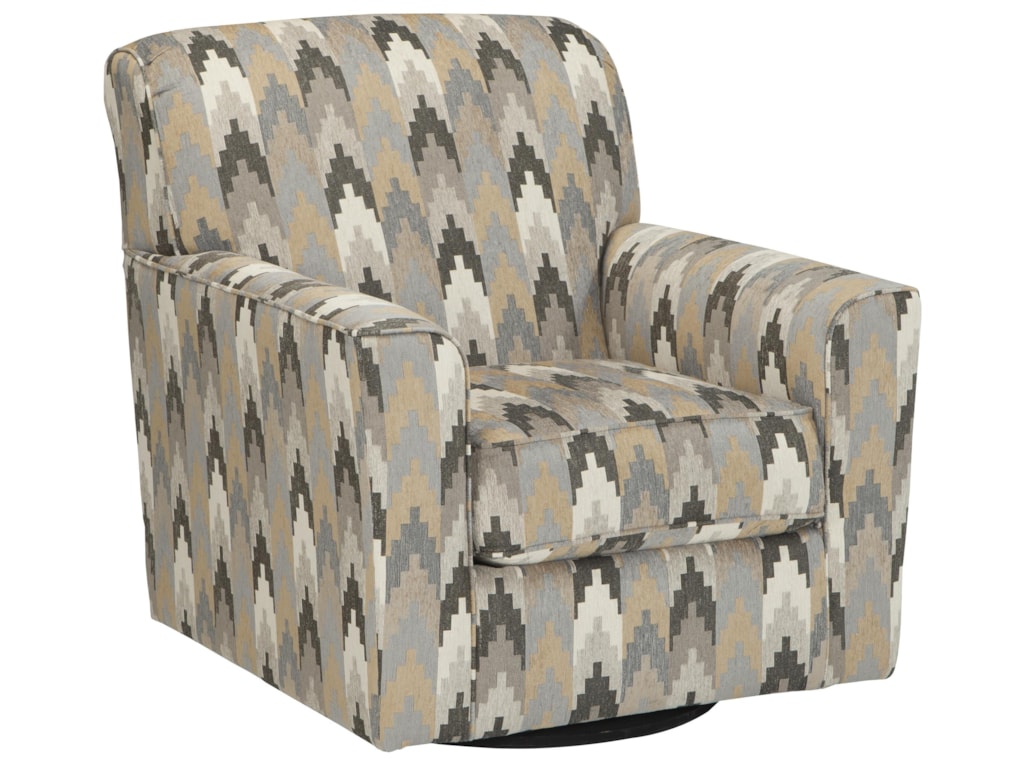 Braxlin Contemporary Swivel Accent Chair In Geometric Fabric By Benchcraft At Beck S Furniture Braxlin Contemporary Swivel Accent Chair In Geometric Fabric By Benchcraft At Beck S Furniture