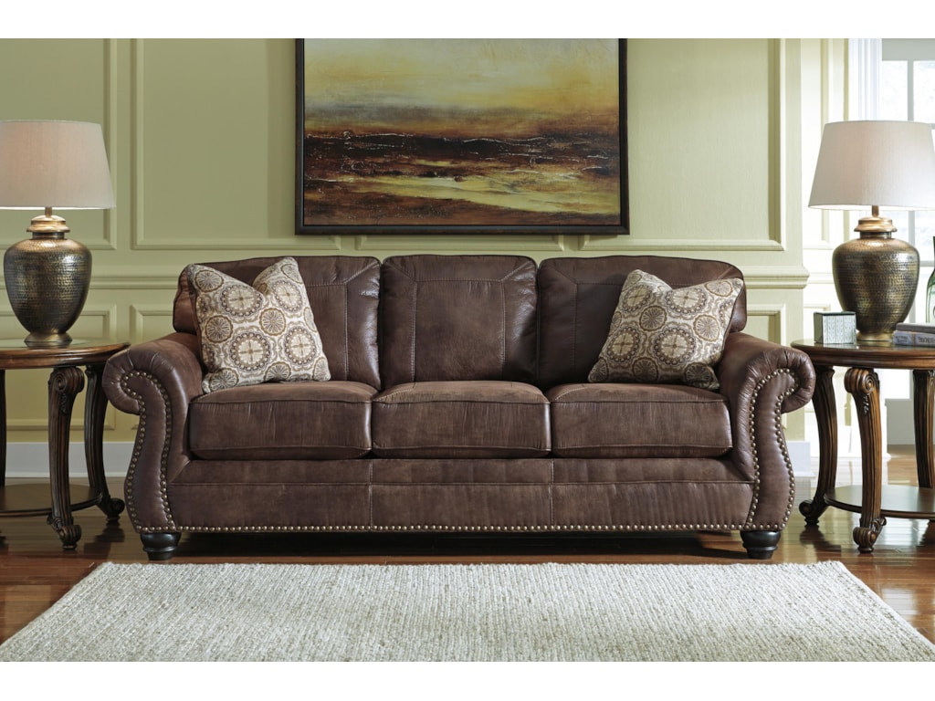 Benchcraft By Ashley Breville 8000339 Faux Leather Queen Sofa Benchcraft By Ashley Brevillequeen Sofa Sleeper