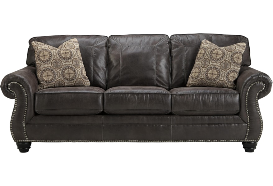 Benchcraft Breville 8000439 Faux Leather Queen Sofa Sleeper With