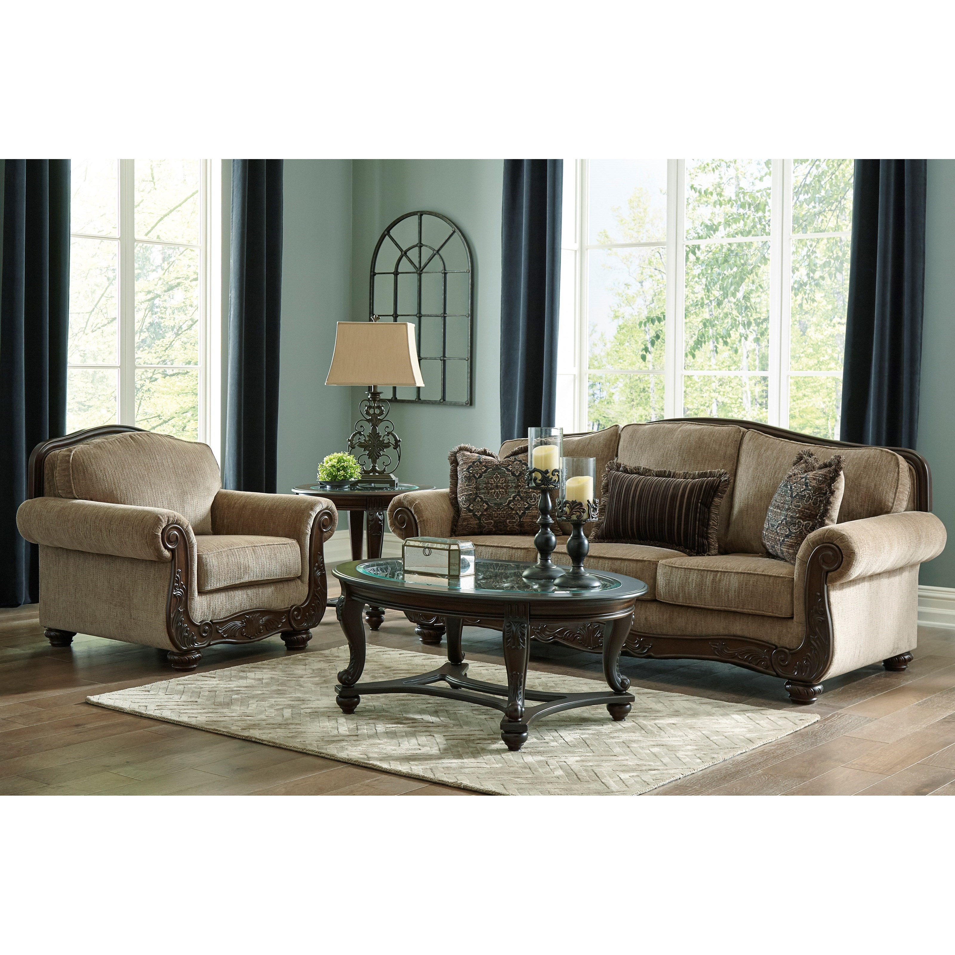 Benchcraft Briaroaks Living Room Group Wayside Furniture Stationary Living Room Groups