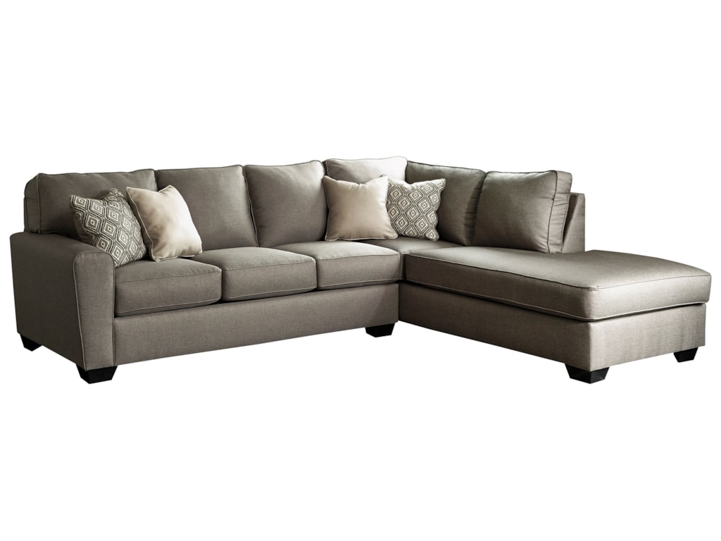 Benchcraft Calicho Contemporary Sectional With Right Chaise Rooms Benchcraft Calichosectional With Right Chaise