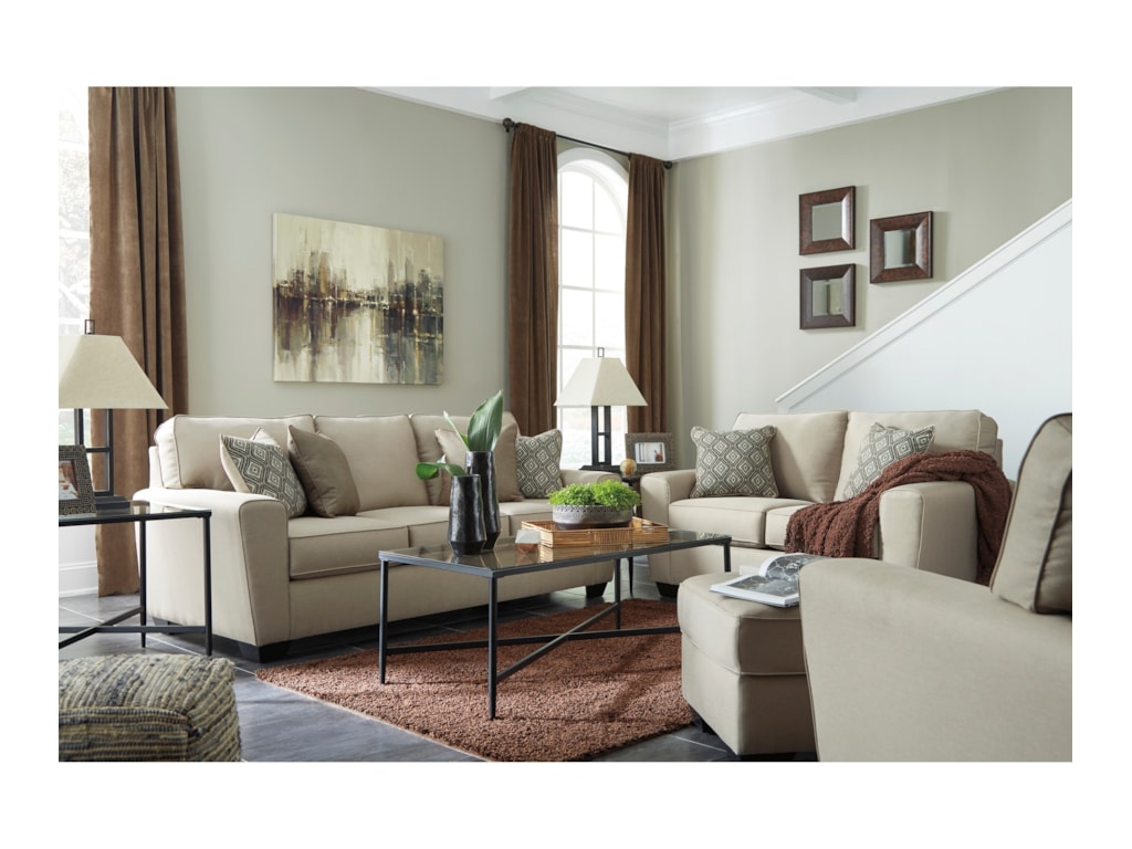 benchcraft calicho stationary living room group crowley furniture