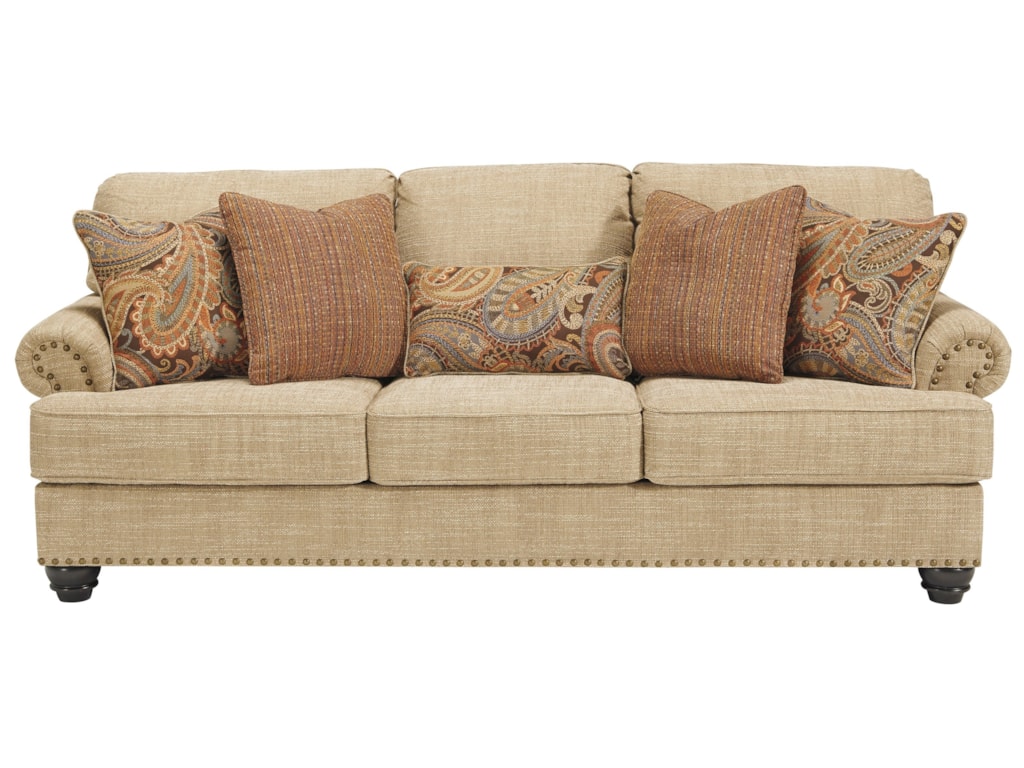 Benchcraft By Ashley Candoro Sofa With Nail Head Trim Royal Benchcraft By Ashley Candorosofa