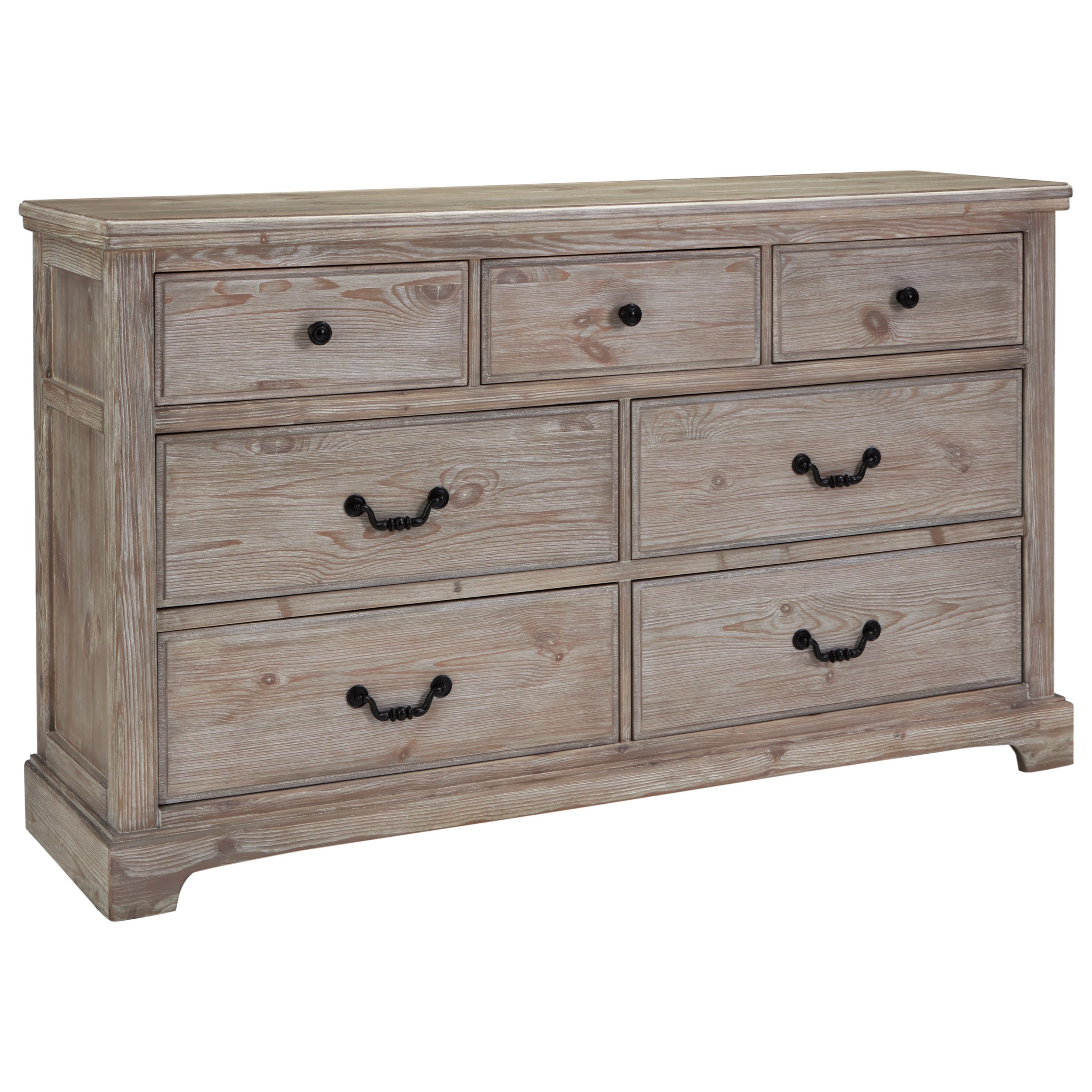 Benchcraft Charmyn Relaxed Vintage 7 Drawer Dresser Fisher Home