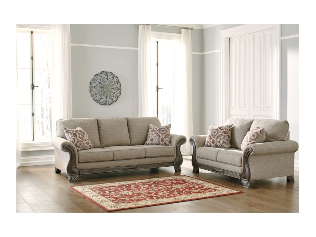 benchcraft claremorris stationary living room group virginia