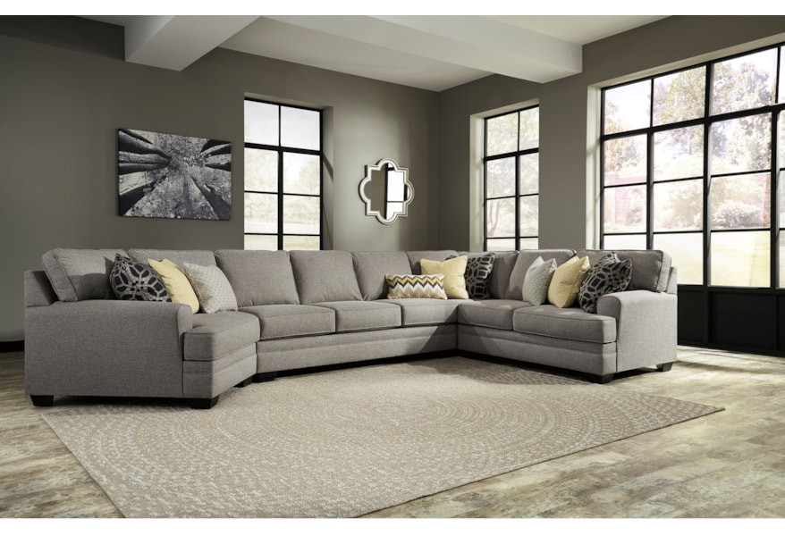 Cresson Contemporary 4 Piece Sectional W Cuddler Armless Sofa By Benchcraft At Dunk Bright Furniture Cresson Contemporary 4 Piece Sectional W Cuddler Armless Sofa By Benchcraft At Dunk Bright Furniture