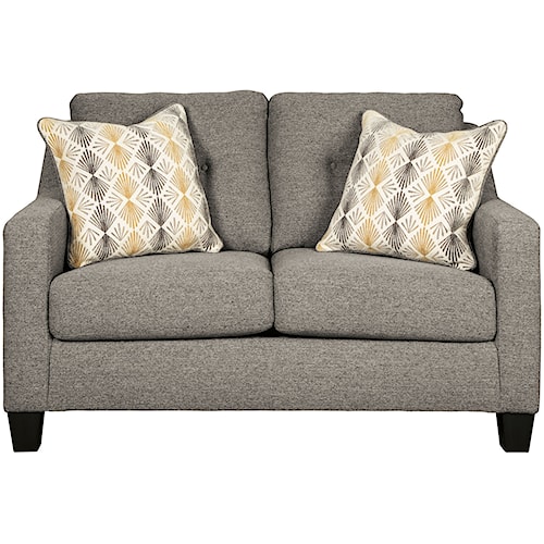 Benchcraft Daylon Contemporary Loveseat With Tufted Back Furniture Benchcraft Daylon Contemporary Loveseat With Tufted Back