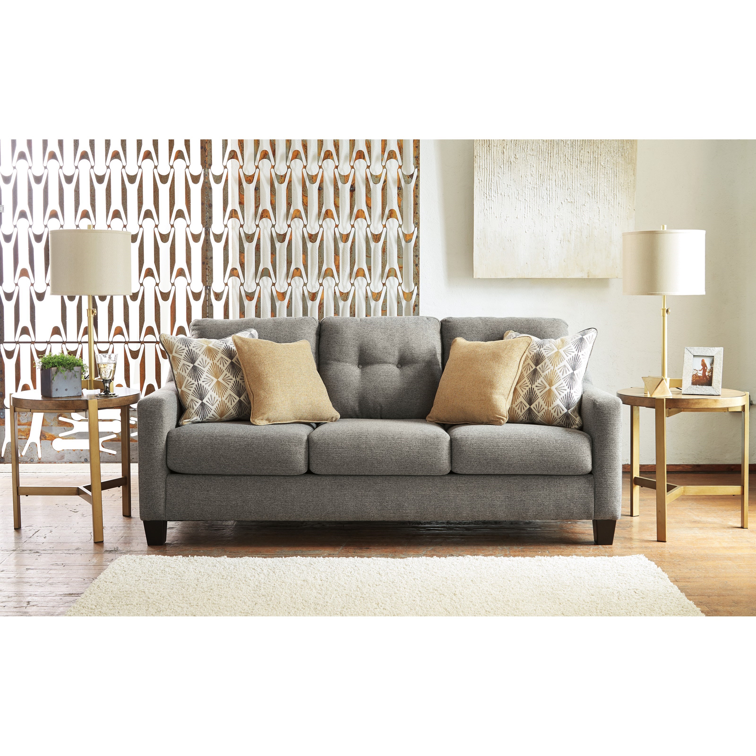 Benchcraft Daylon Contemporary Sofa With Tufted Back Houston S