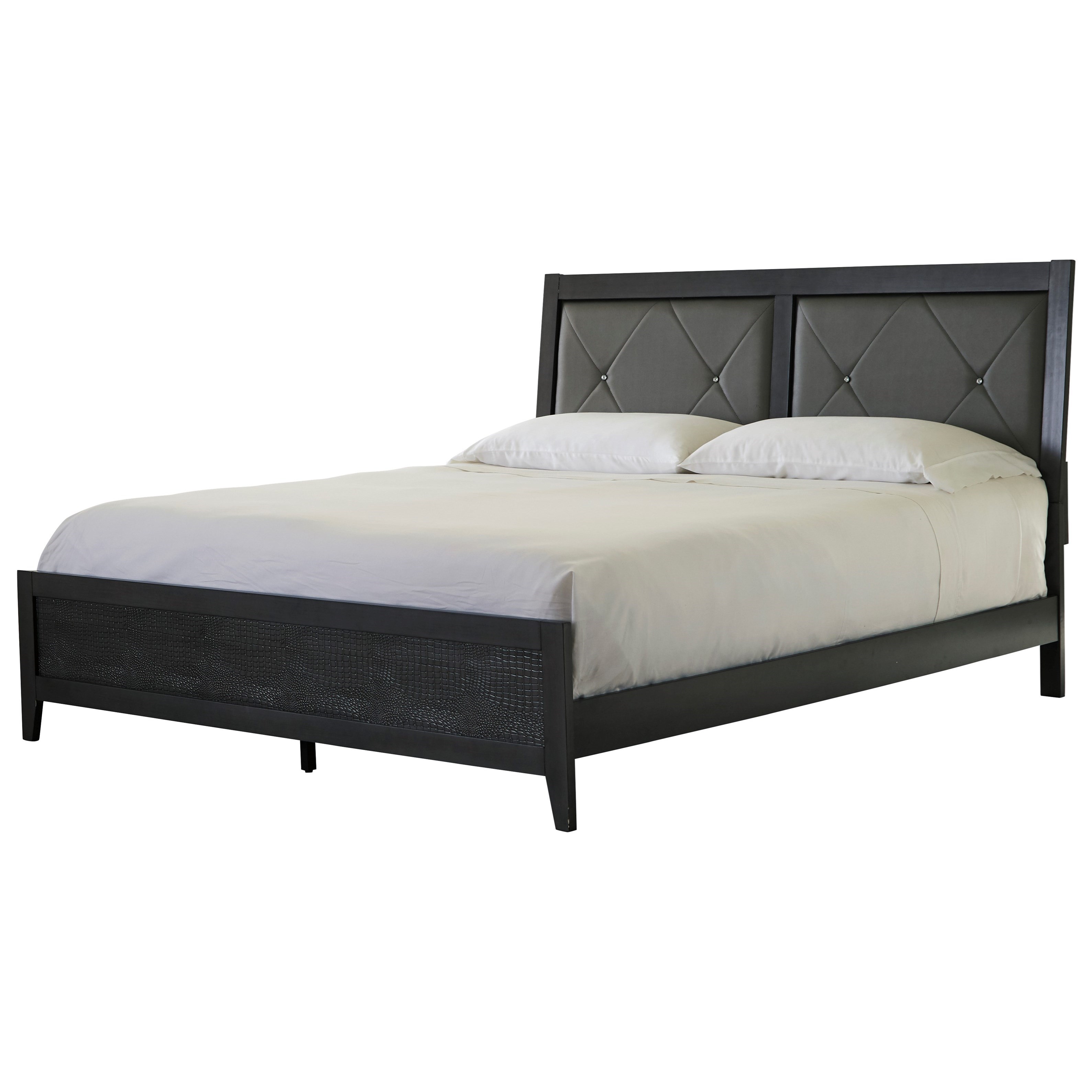 Benchcraft By Ashley Delmar Contemporary King Upholstered Bed Royal Furniture Upholstered Beds