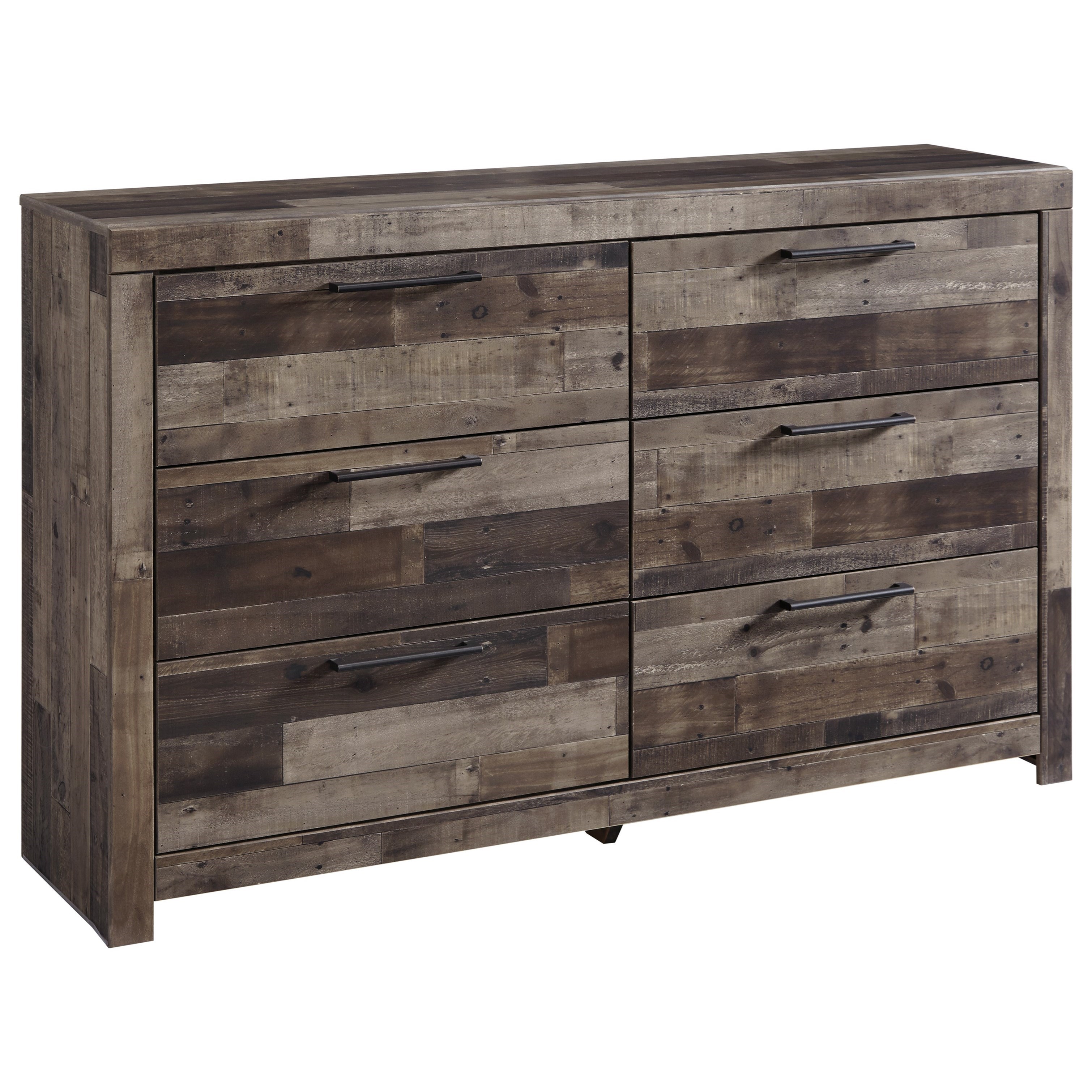 Rustic Modern Dresser with 6 Drawers