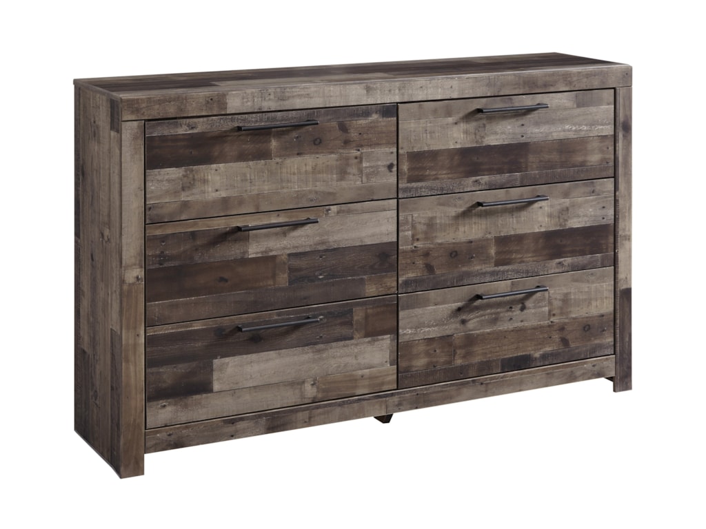 Benchcraft By Ashley Derekson Rustic Modern Dresser With 6 Drawers