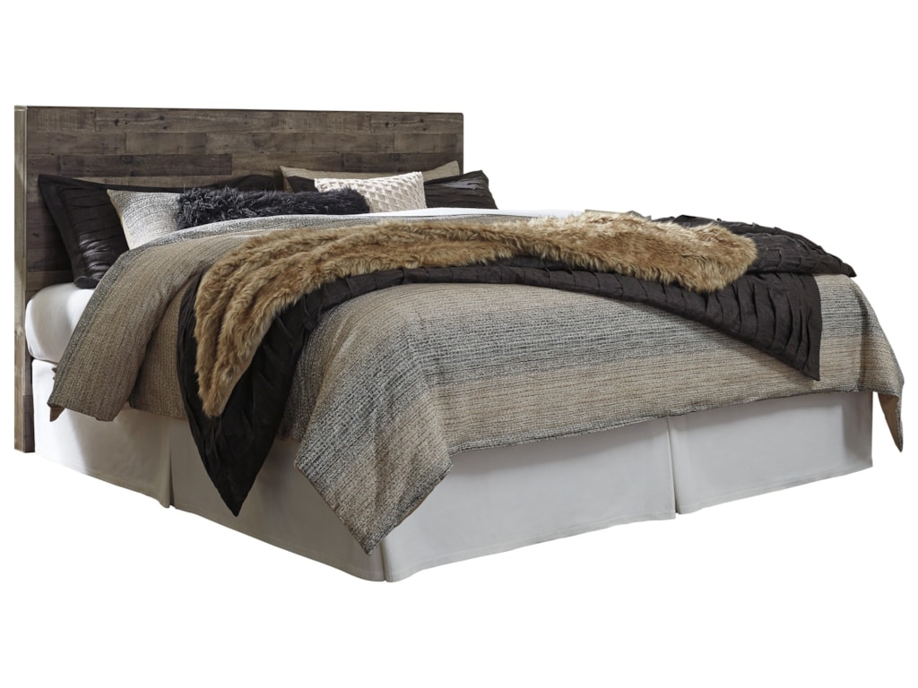 Benchcraft By Ashley Derekson Rustic Modern King Panel Headboard
