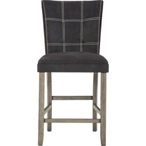 Benchcraft Dontally D294 124 Dark Brown Faux Leather Counter Height Upholstered Barstool Dunk Bright Furniture Bar Stools