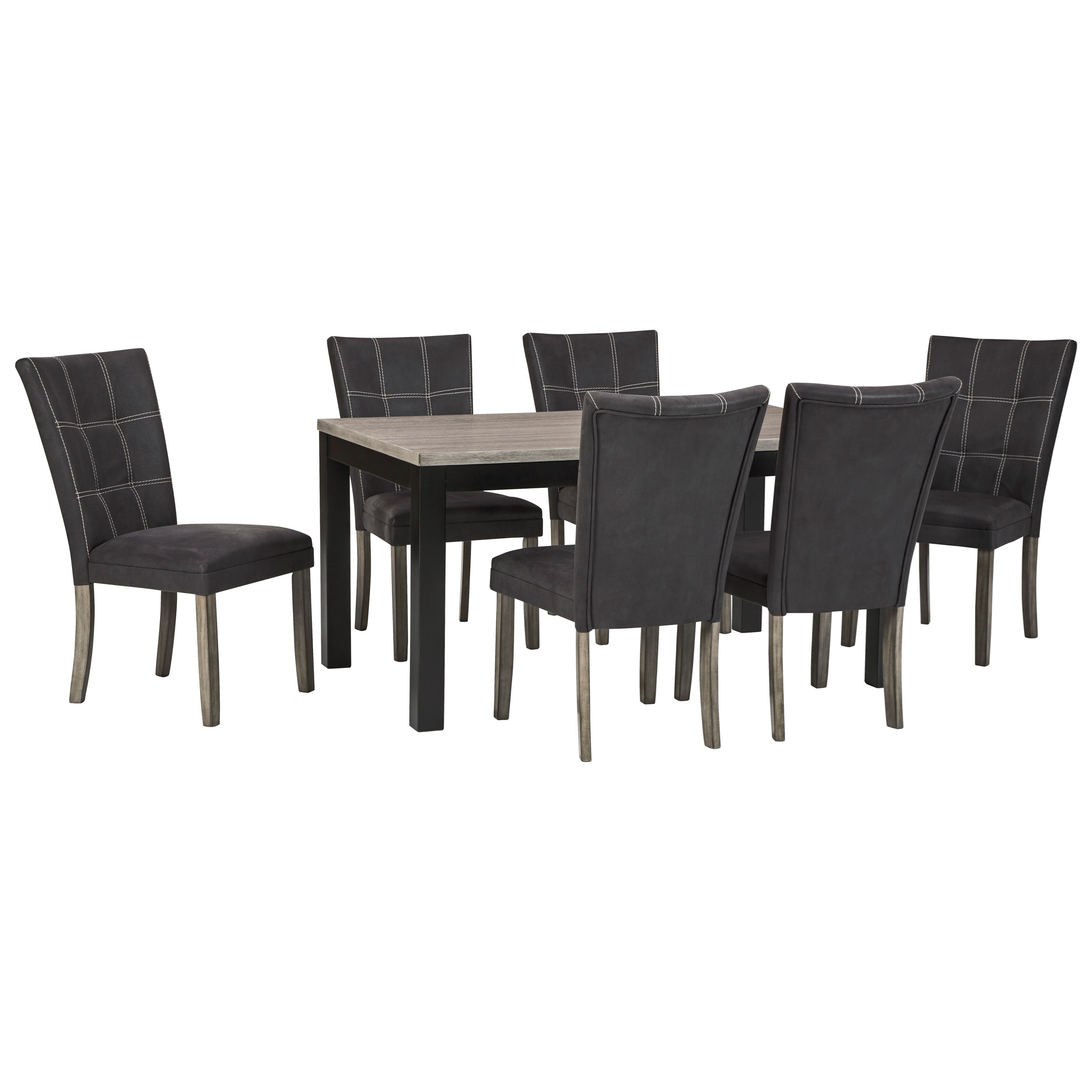 Benchcraft Dontally 7 Piece Rectangular Dining Table Set Lindy S