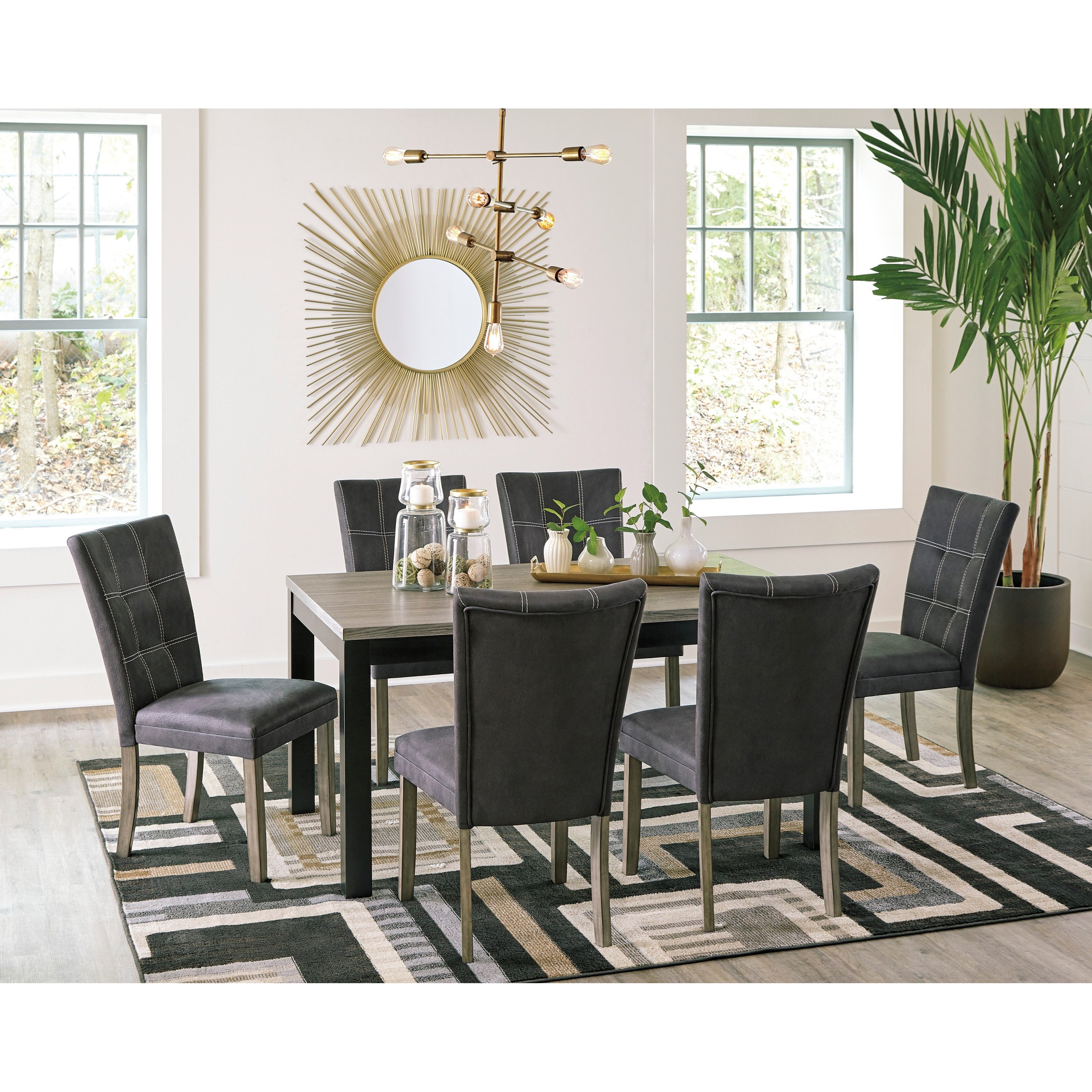 Benchcraft By Ashley Dontally Rectangular Dining Room Table With Melamine Top Royal Furniture Dining Tables