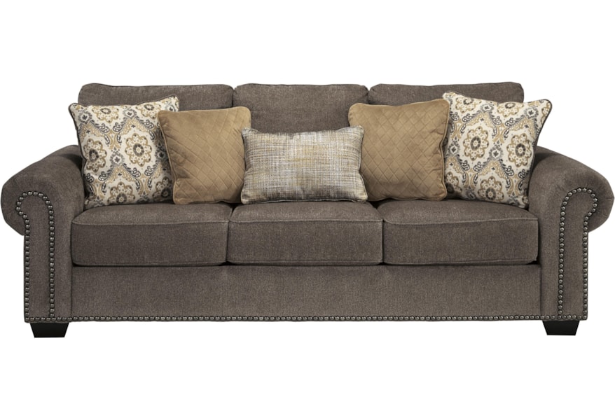 Benchcraft Emelen 4560038 Transitional Sofa With Nailhead Trim