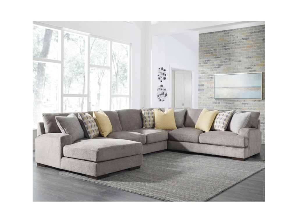 Benchcraft By Ashley Fallsworth Contemporary 4 Piece Sectional Benchcraft By Ashley Fallsworth Contemporary 4 Piece Sectional