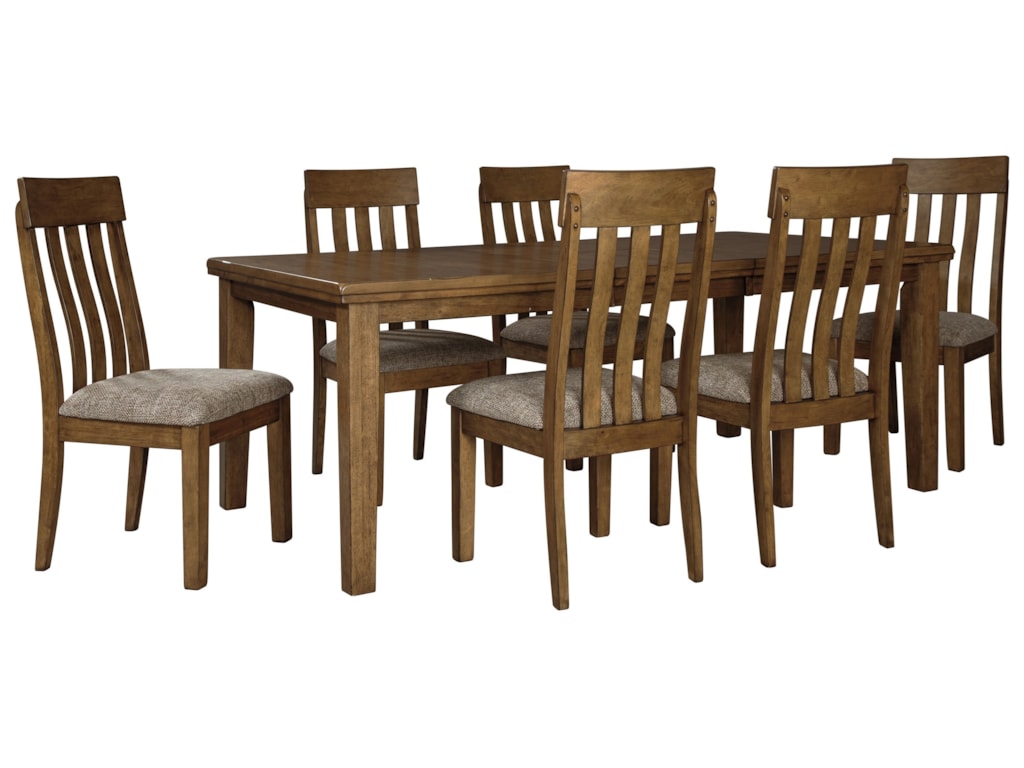 Flaybern 7 Piece Rectangular Table And Chair Set By Benchcraft By Ashley At Royal Furniture