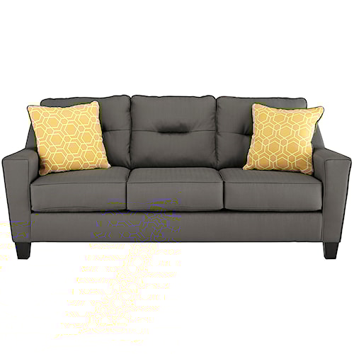 Benchcraft Forsan Nuvella Contemporary Queen Sofa Sleeper In Benchcraft Forsan Nuvella Contemporary Queen Sofa Sleeper In Performance Fabric