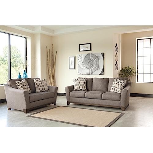 benchcraft janley stationary living room group | furniture mart