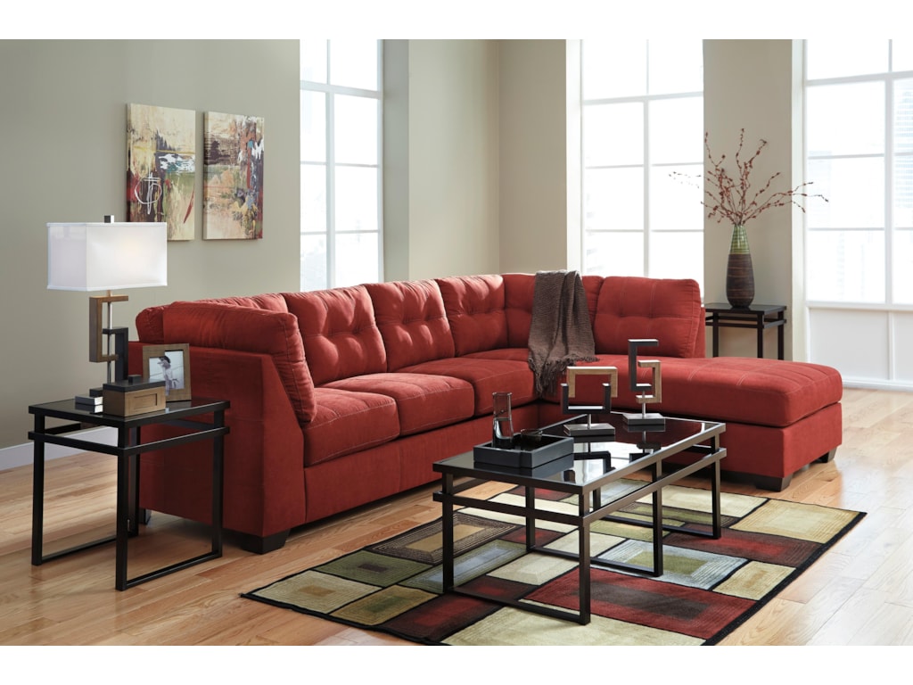 Benchcraft Maier Sienna 2 Piece Sectional W Sleeper Sofa Right Benchcraft Maier Sienna2 Piece Sectional W Sleeper Sofa Chaise