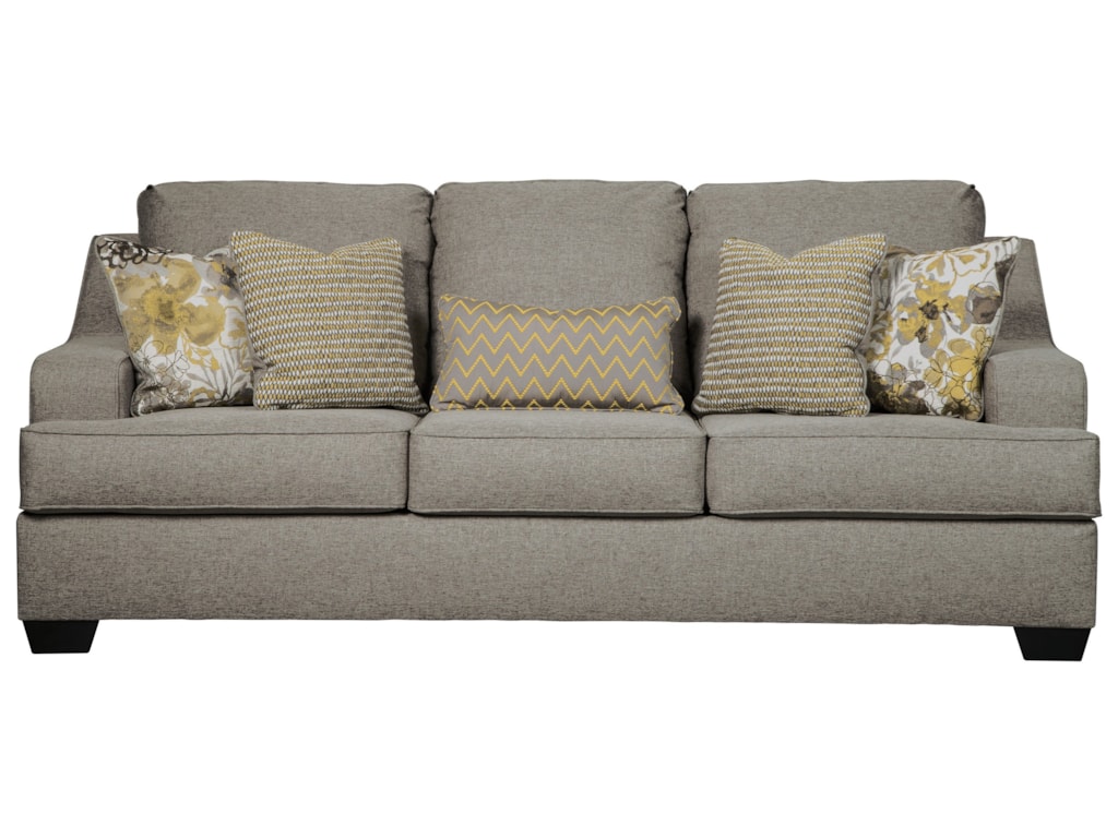 Mandee Queen Sofa Sleeper With Contemporary Style By Benchcraft Ashley At Royal Furniture