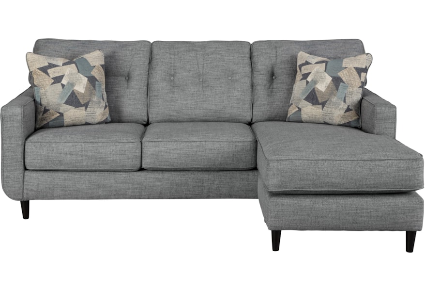 Benchcraft Dani Mid Century Modern Sofa With Chaise Rotmans Benchcraft Dani Mid Century Modern Sofa