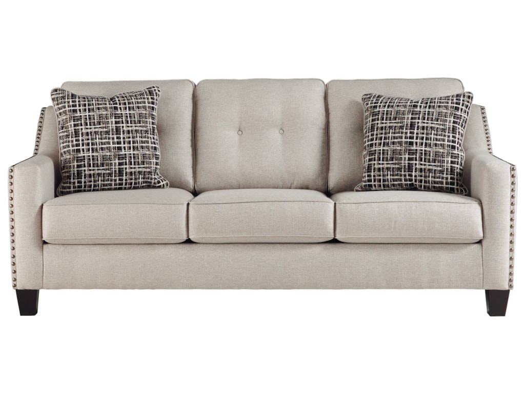 Benchcraft Marrero 2370238 Contemporary Sofa With Nailhead Trim Benchcraft Marrero 2370238 Contemporary Sofa With Nailhead Trim Dunk Bright Furniture Sofas