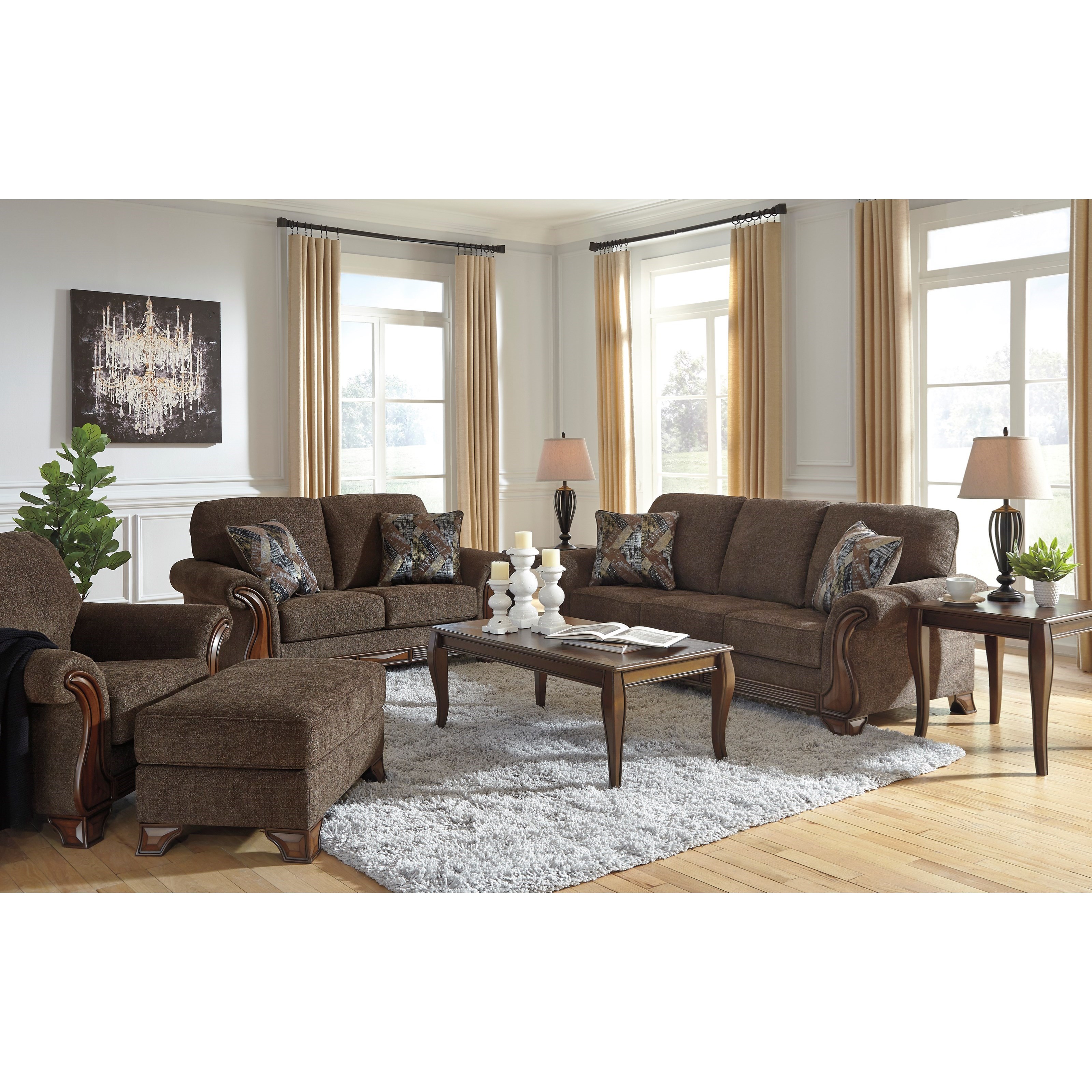 Signature Design By Ashley Miltonwood Living Room Group Conlin S Furniture Stationary Living Room Groups