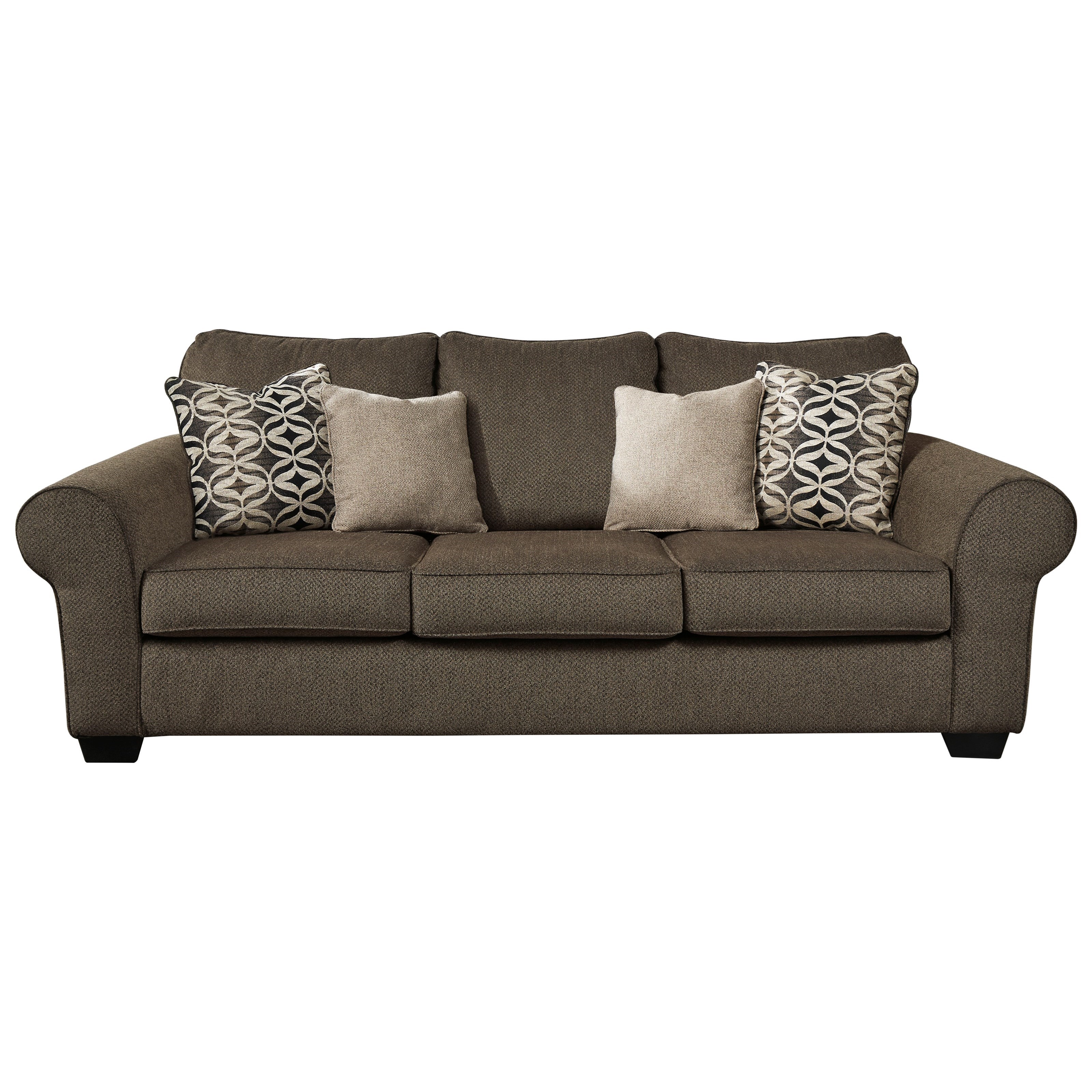 Nesso Queen Sofa Sleeper With Rolled Arms Becker Furniture