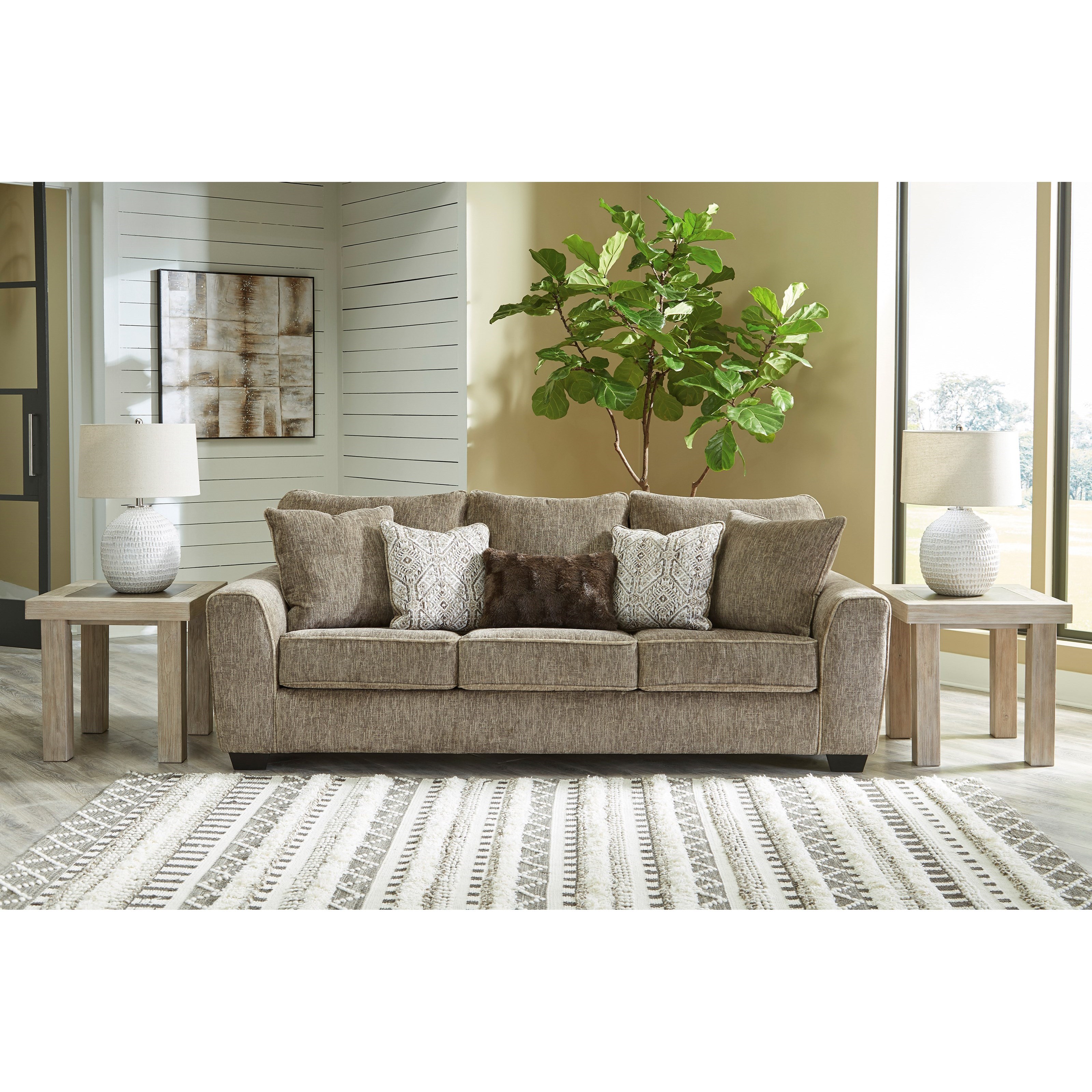 Benchcraft Olin Contemporary Sofa Rooms And Rest Sofas