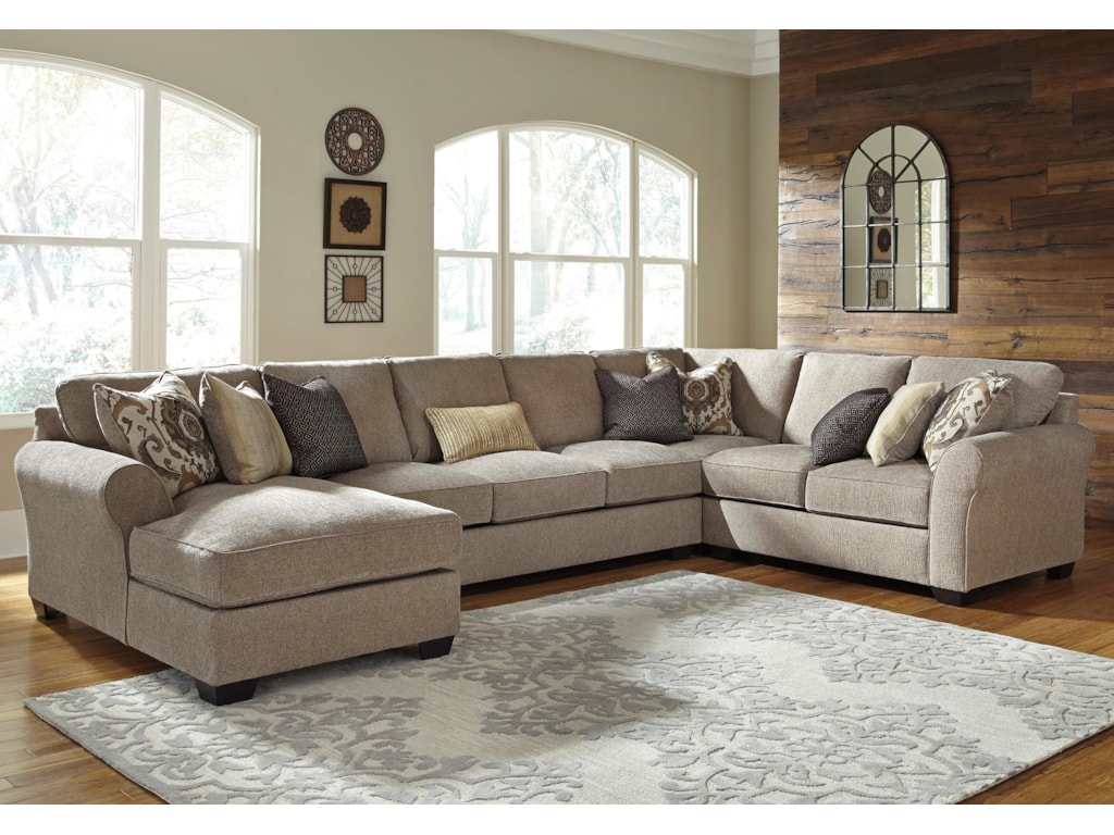 Pantomine 4 Piece Sectional W Left Chaise Armless Sofa By Ashley At Becker Furniture World Pantomine 4 Piece Sectional W Left Chaise Armless Sofa By Ashley At Becker Furniture World