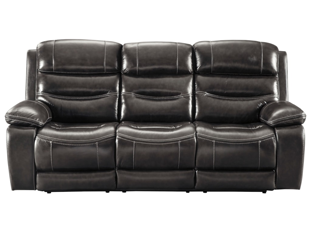 Trendz Peyton Leather Match Reclining Sofa W Adjule Trendz Peyton Reclining Sofa W Adjule Headrests
