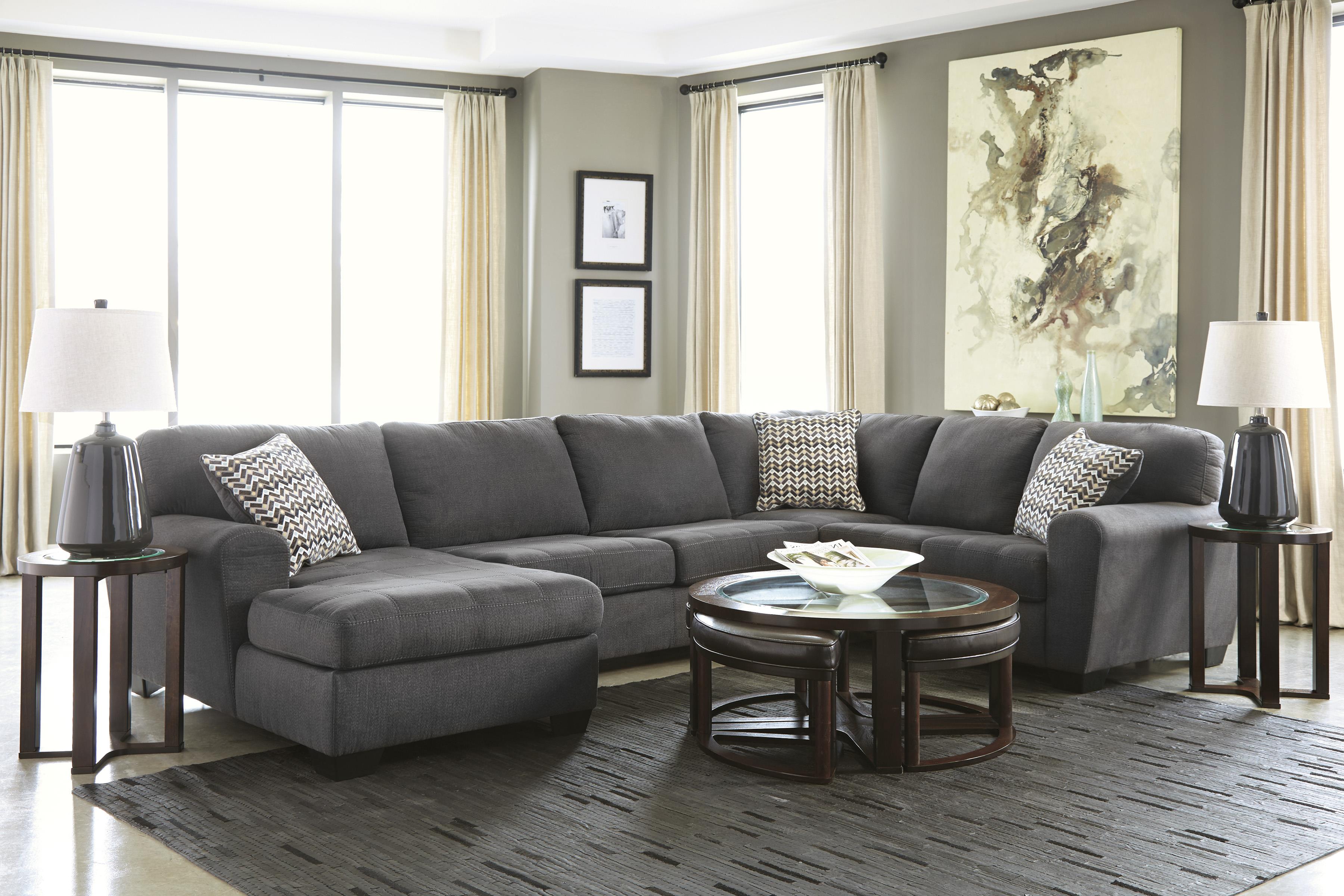 Benchcraft By Ashley Sorenton Contemporary 3 Piece Sectional With Left Chaise Royal Furniture Sectional Sofas Find great deals on ebay for grey sectional couch. sorenton 3 piece sectional with chaise