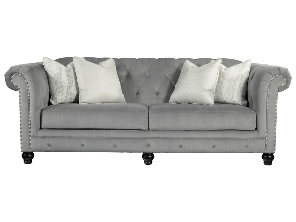Benchcraft Tiarella Sofa With Luxurious Look Miskelly Furniture Benchcraft Tiarellasofa